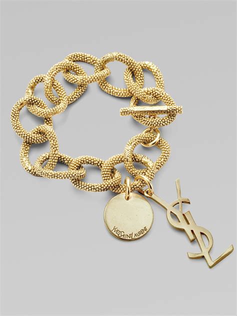 ysl bracelets gold|saint laurent gold bracelet.